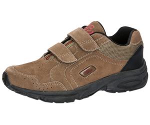 Klettschuh BRÜTTING "Sportschuh und Freizeitschuh Circle V", Herren, Gr. 40, braun, Veloursleder, Schuhe Klettschuh (81015945-40) braun