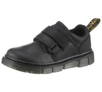 Klettschuh DR. MARTENS "Raffe Kinder WYOMING", Kinder, Gr. 36, schwarz, Leder, unifarben, Schuhe Klettschuh, Konfirmationsschuh, Halbschuh unterstützt wachsende Kinderfüße (33885121-36) schwarz