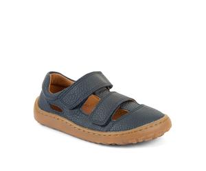 Klettschuh FRODDO "Barfoot_Sandal", Kinder, Gr. 30, dunkelblau, Leder, Basic, Schuhe Klettschuh, Barfußschuh, Kinderschuh mit Klettverschluss (27050324-30) dunkelblau