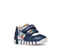 Klettschuh GEOX "B IUPIDOO BOY", Kinder, Gr. 21, blau, Lederimitat, Textil, Schuhe Klettschuh, Freizeitschuh mit Bugs Bunny Motiv, Größenschablone zum Download (23926132-21) blau