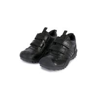 Klettschuh GEOX, Kinder, Gr. 35, schwarz, Leder, Lederimitat, Textil, Schuhe Klettschuh, Kommunionsschuh, Festtagsschuh, Sneaker mit Textilfutter (91788929-35) schwarz