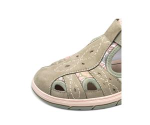 Klettschuh JANA, Damen, Gr. 37, beige (schlamm), Lederimitat, Textil, Schuhe Klettschuh (82404231-37) schlamm