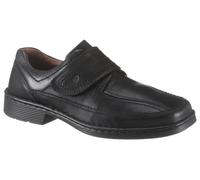 Klettschuh JOSEF SEIBEL "Bradfjord 06", Herren, Gr. 45, schwarz, Leder, Schuhe Klettschuh, Slipper, Festtagschuh, Komfortschuh in weiter Form (35452418-45) schwarz