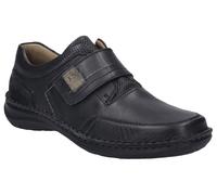 Klettschuh JOSEF SEIBEL "New Anvers 83", Herren, Gr. 42, schwarz, Leder, Schuhe Klettschuh, in komfortabler Weite K (extraweit) (10342707-42) schwarz