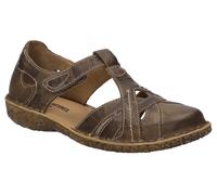 Klettschuh JOSEF SEIBEL "ROSALIE 29", Damen, Gr. 38, braun, Leder, Schuhe Klettschuh, Spangenschuh, Sandale, Komfortschuh mit modischer T-Spange (42900829-38) braun