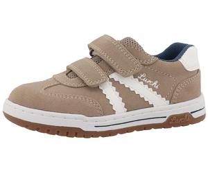 Klettschuh LURCHI "Berry", Kinder, Gr. 31, beige, weiß, Leder, Veloursleder, Schuhe Klettschuh, Sneaker, Halbschuh, Freizeitschuh, Größenschablone zum Download (73210605-31) beige, weiß