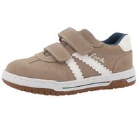Klettschuh LURCHI "Berry", Kinder, Gr. 32, beige, weiß, Leder, Veloursleder, Schuhe Klettschuh, Sneaker, Halbschuh, Freizeitschuh, Größenschablone zum Download (73210605-32) beige, weiß