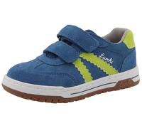Klettschuh LURCHI "Berry", Kinder, Gr. 35, royalblau, grün, Leder, Veloursleder, Schuhe Klettschuh, Sneaker, Halbschuh, Freizeitschuh, Größenschablone zum Download (21830166-35) royalblau, grün
