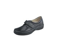 Klettschuh NATURAL FEET "Kletter Orb", Damen, Gr. 35, schwarz (schwarz, schwarz), Rindsleder, Synthetik, Schuhe Klettschuh Slipper, aus echtem Leder (25732224-35) schwarz, schwarz
