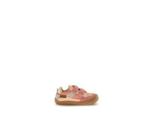 Klettschuh NATURINO "BAREFOOT KESY", Kinder, Gr. 31, rosa kombiniert, Textil, Veloursleder, Schuhe Klettschuh, Halbschuh mit Print, Größenschablone zum Download (11855600-31) rosa kombiniert
