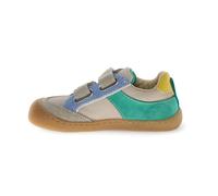 Klettschuh NATURINO "BAREFOOT KESY", Mädchen, Gr. 31, bunt (sand multicolor), Textil, Veloursleder, Schuhe Klettschuh, Halbschuh mit Print, Größenschablone zum Download (95726618-31) sand multicolor