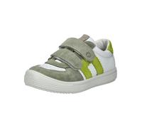 Klettschuh RICOSTA "Ricosta Halbschuhe Leder", Kinder, Gr. 28, bunt (weiß, grün), Leder, Schuhe Klettschuh (94054028-28) weiß, grün