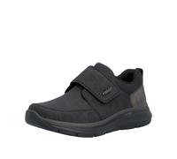 Klettschuh RIEKER, Herren, Gr. 42, schwarz, Lederimitat, Schuhe Klettschuh, Halbschuh, Casual-Sneaker mit Klettverschluss (96631508-42) schwarz