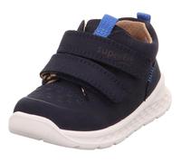 Klettschuh SUPERFIT "BREEZE, WMS: mittel", Kinder, Gr. 23, blau (dunkelblau), Nubukleder, Schuhe Klettschuh, Sneaker mit halbhohem Schaft, Größenschablone zum Download (53148214-23) dunkelblau