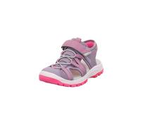 Klettschuh SUPERFIT "TORONDO LIGHT WMS: mittel", Mädchen, Gr. 33, pink (flieder, pink), Lederimitat, Textil, Schuhe Klettschuh, Sandale, mit Klettverschluss, Größenschablone zum Download (74151359-33)