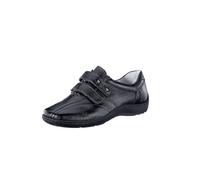 Klettschuh WALDLÄUFER, Damen, Gr. 6,5, schwarz, Glattleder, Basic, Schuhe Klettschuh (771057-6,5) schwarz