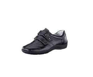 Klettschuh WALDLÄUFER, Damen, Gr. 7, schwarz, Glattleder, Basic, Schuhe Klettschuh (771057-7) schwarz