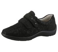 Klettschuh WALDLÄUFER "HENNI", Damen, Gr. 3,5 (36), schwarz, Veloursleder, unifarben, Schuhe Klettschuh, Halbschuh, Bequemschuh in Komfortweite H (= sehr weit) (74698038-3,5) schwarz