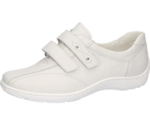 Klettschuh WALDLÄUFER "Henni", Damen, Gr. 6,5, weiß, Nappaleder, Schuhe Klettschuh, Bequemschuh, Slipper mit abgepolstertem Schaftrand und Komfortweite H (51983465-6,5) weiß