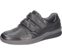 Klettschuh WALDLÄUFER "K-FABIAN", Herren, Gr. 7 (40,5), schwarz, Nappaleder, unifarben, Schuhe Klettschuh, Halbschuh, Sneaker, Bequemschuh in Komfortweite H (=sehr weit) (87436346-7) schwarz
