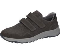 Klettschuh WALDLÄUFER "K-JOHN", Herren, Gr. 7 (40,5), Leder Textil, grau, Nappaleder, Nubukleder, Schuhe Klettschuh, Komfortschuh, Bequemschuh, Halbschuh in extra bequemer Weite K (29781746-7) grau