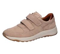 Klettschuh WALDLÄUFER "K-JOHN", Herren, Gr. 7,5 (41), beige (beige, cognac), Nappaleder, Nubukleder, Schuhe Klettschuh, Komfortschuh, Bequemschuh, Klettschuh in Extraweite K (20900116-7,5) beige, cogn