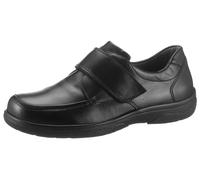 Klettschuh WALDLÄUFER "Ken", Herren, Gr. 11,5 (46,5), schwarz, Nappaleder, Schuhe Klettschuh, Halbschuh, Freizeitschuh, Komfortschuh in klassischem Look (38301368-11,5) schwarz