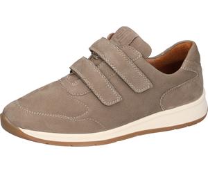 Klettschuh WALDLÄUFER "KILIAN", Herren, Gr. 12 (47), beige, Nubukleder, unifarben, Schuhe Klettschuh, Komfortschuh, Bequemschuh mit Luftkammern-Laufsohle, K-Weite (47457025-12) beige
