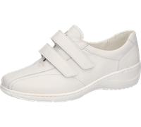 Klettschuh WALDLÄUFER "KYA", Damen, Gr. 4 (37), weiß, Nappaleder, Schuhe Klettschuh, Slipper, Bequemschuh in Komfortweite H (= sehr weit) (26734042-4) weiß