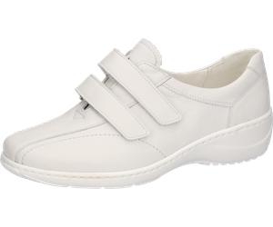 Klettschuh WALDLÄUFER "KYA", Damen, Gr. 5,5 (38,5), weiß, Nappaleder, Schuhe Klettschuh, Slipper, Bequemschuh in Komfortweite H (= sehr weit) (26734042-5,5) weiß