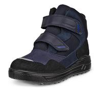 Klettstiefel ECCO "Urban Snowboarder", Jungen, Gr. 33, schwarz, blau, Leder, Textil, Schuhe Klettstiefel, Winterboots, Winterstiefel, Kinderstiefel mit waterproof-Ausstattung (87816943-33)