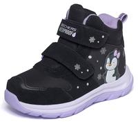 Klettstiefel SKECHERS "DYNAMIC TRAIL", Jungen, Gr. 35, Textil, blau (schwarz, lavendel), Leder, Synthetik, Schuhe Klettstiefel, Winterboots, Outdoorboots mit Klett, Grössenschablone zum Download (2401