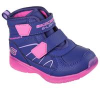 Klettstiefel SKECHERS "ILLUMI-BRIGHTS", Mädchen, Gr. 25, bunt (navy, multi), Lederimitat, Schuhe Klettstiefel, Winterstiefel mit Blinkfunktion, Größenschablone zum Download (69808241-25) navy, multi