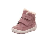 Klettstiefel SUPERFIT "GROOVY 2.0, WMS: mittel", Mädchen, Gr. 28, lila, Textil, Veloursleder, Schuhe Klettstiefel, Snowboots mit Schurwolle, Größenschablone zum Download (66263135-28) lila