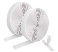 Klettverschluss zum Nähen, Klettband Breit 1,5cm x Lang 3m (Nicht Adhesive), Klettbänder für Textilien, Kleidung, Schuhe, Weiß