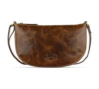 KLONDIKE 1896 Mountain Gina Umhängetasche aus Büffelleder, Umhängetasche in cognac