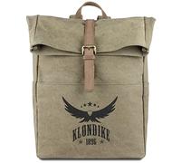 Klondike Chuck Rucksack Herren Groß - Männer Tagesrucksack - Herrenrucksack Mens Backpack, Khaki