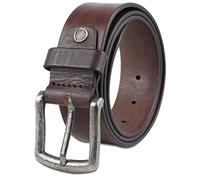 Klondike Seth Gürtel Herren 100 cm - Ledergürtel 40mm Breite - Männer Gürtel aus Leder für Jeans und Anzug, Braun