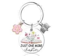 Klpoyu Buchliebhaber-Geschenk, Buch-Schlüsselanhänger, Geschenke für Frauen, Buch-Dinge für Buchliebhaber, Buchsachen, Geschenke für Leser, Frauen, Männer, Bibliophile Buch-Schlüsselanhänger