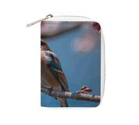 KLWQR RFID-Kreditkartenetui für Damen, niedlich, klein, Leder, Kartenhalter, Geldbörse, ein kleiner Vogel, Karten-Organizer mit Reißverschluss, Stil, 16 x 11,5 cm, Stil:, 16x11.5cm