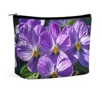 KLWQR Violets in Bloom Make-up-Tasche für Geldbörse, wasserdichte Kosmetiktasche, Make-up-Tasche mit Reißverschluss, Reise-Kulturbeutel, Organizer für Damen, Stil, Einheitsgröße