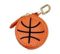 kmgfsd PU Leder Sport Schlüsselanhänger Geldbörse mit Haken für Outdoor Pendel Reisezubehör PU Leder Sport