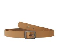 KMISSO Damen Leder Gürtel Verstellbar Rechteckiger Rahmenschließe 30644 Camel 90 cm