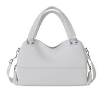 KMISSO Damen Vegane Shopper Tasche Hobo Bag Umhänge Tasche Veganes Leder 30669 White