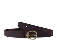 KMISSO Damen Velours Samt Gürtel Wildleder-Optik Rind Leder 30643 Braun 80 cm