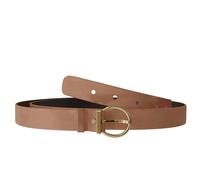 KMISSO Damen Velours Samt Gürtel Wildleder-Optik Rind Leder 30643 Camel 110 cm