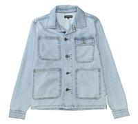 Outdoorjacke MARC O'POLO "im Overshirt-Stil", Kinder, Gr. 176, light blau denim, Obermaterial: 100% Baumwolle, unifarben, regular fit, Manschette, Jacken Outdoorjacke (91575825-176) light blau denim