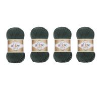 Kn uel Handstrickgarn, 100 % Mikrofaser-Acrylgarn, Alize Diva, Seideneffektgarn, H keln, Kunst, Spitze, Basteln, 4 Str nge, 400 g, 131, 1400 m