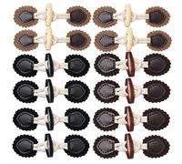 Knebelknöpfe,Osuter 12 Stück Knebelknöpfe Leder BastelnKnöpfe Vintage Knöpfe für Mantel Jacke Kleidung Nähen DIY - Kinderversion (Schwarz)