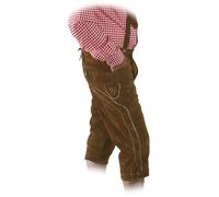 Kniebundhose im Trachtenstil mit Träger 56, braun